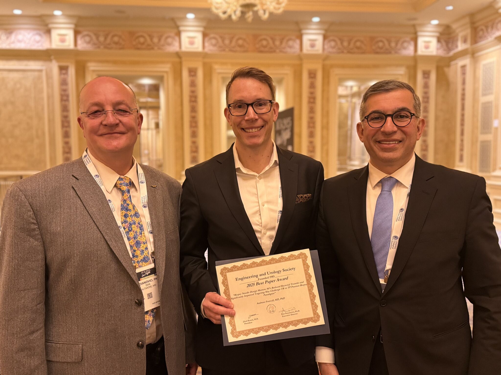 Honored to Receive “Best Paper” at AUA Engineering in Urology 2025